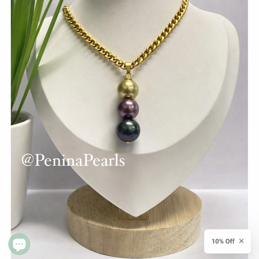 Vaiana - Triple Pearl Necklace