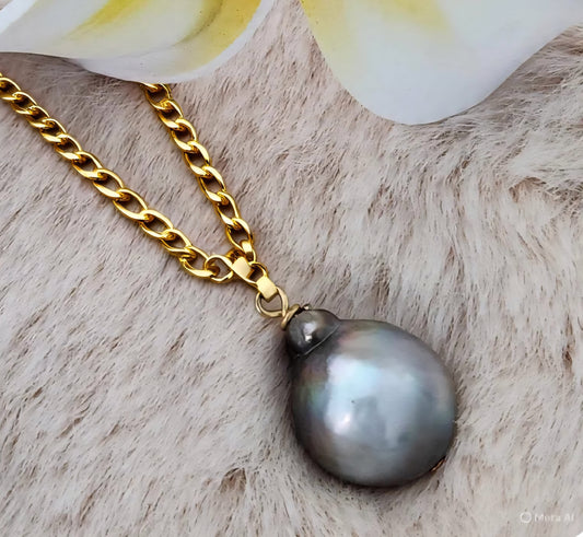 Unique Natural Baroque Pearl Necklace + Non tarnish & Waterproof!
