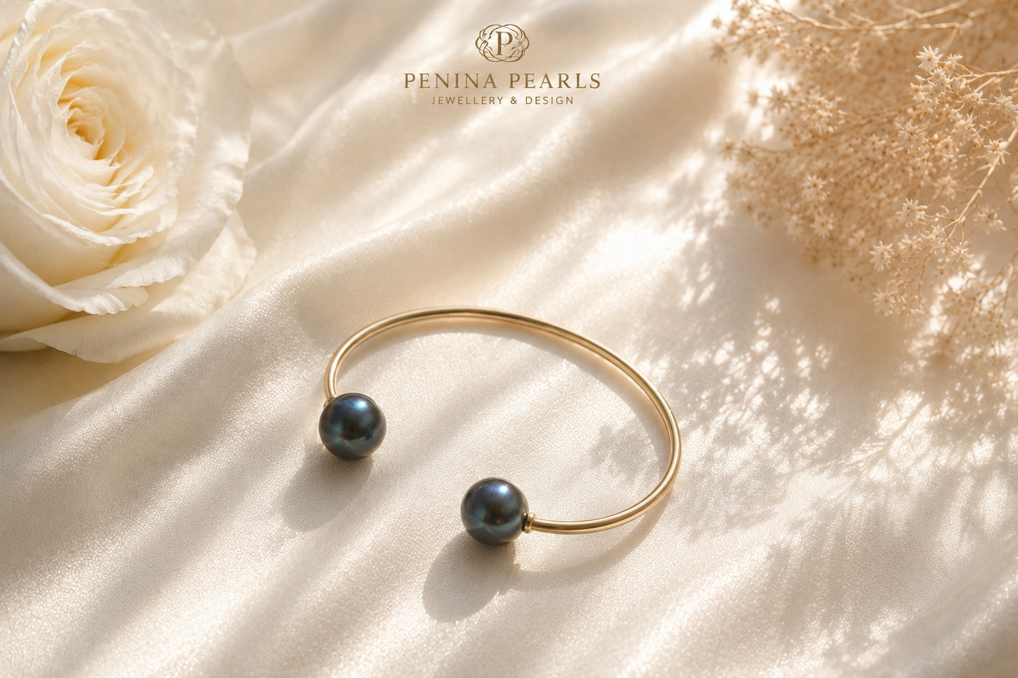 Pearl Cuff Bangle - One size fits all