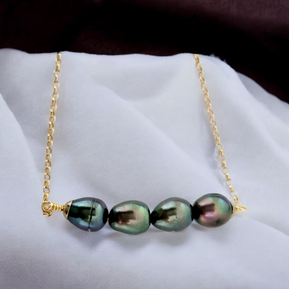 Pearl Pendant on Waterproof gold chain