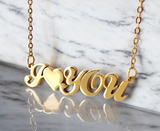 “I♡YOU” – A Timeless Personalised Pendant of Love