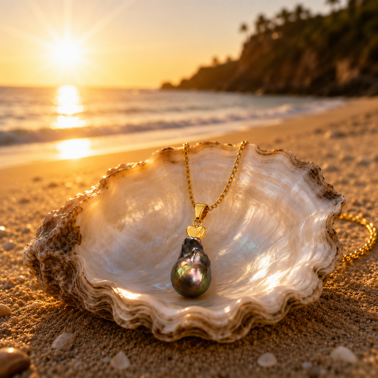 Unique Natural Baroque Pearl Necklace + Non tarnish & Waterproof!