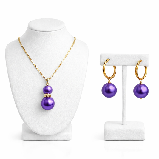 Royal Purple Pearl Drop Set