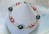 LORELEI - Tahitian x pink baroque shaped pearl bracelet