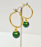 Rayla - Lustre Iridiscent Green Premium Swarovski Pearl Set