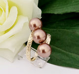 MAHINA RINGS - MULTICOLOUR VARIETY - Premium 3 Shell Pearl Ring