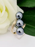 MAHINA RINGS - MULTICOLOUR VARIETY - Premium 3 Shell Pearl Ring