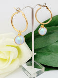 LILLY  - Iridescent Blue Swarovski Caged Pearl Set