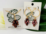 GIANNA - Natural Freshwater Bronze Grape Pearl Set