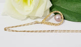 Champagne Genuine Natural Edison Pearl Necklace