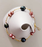 LORELEI - Tahitian x pink baroque shaped pearl bracelet