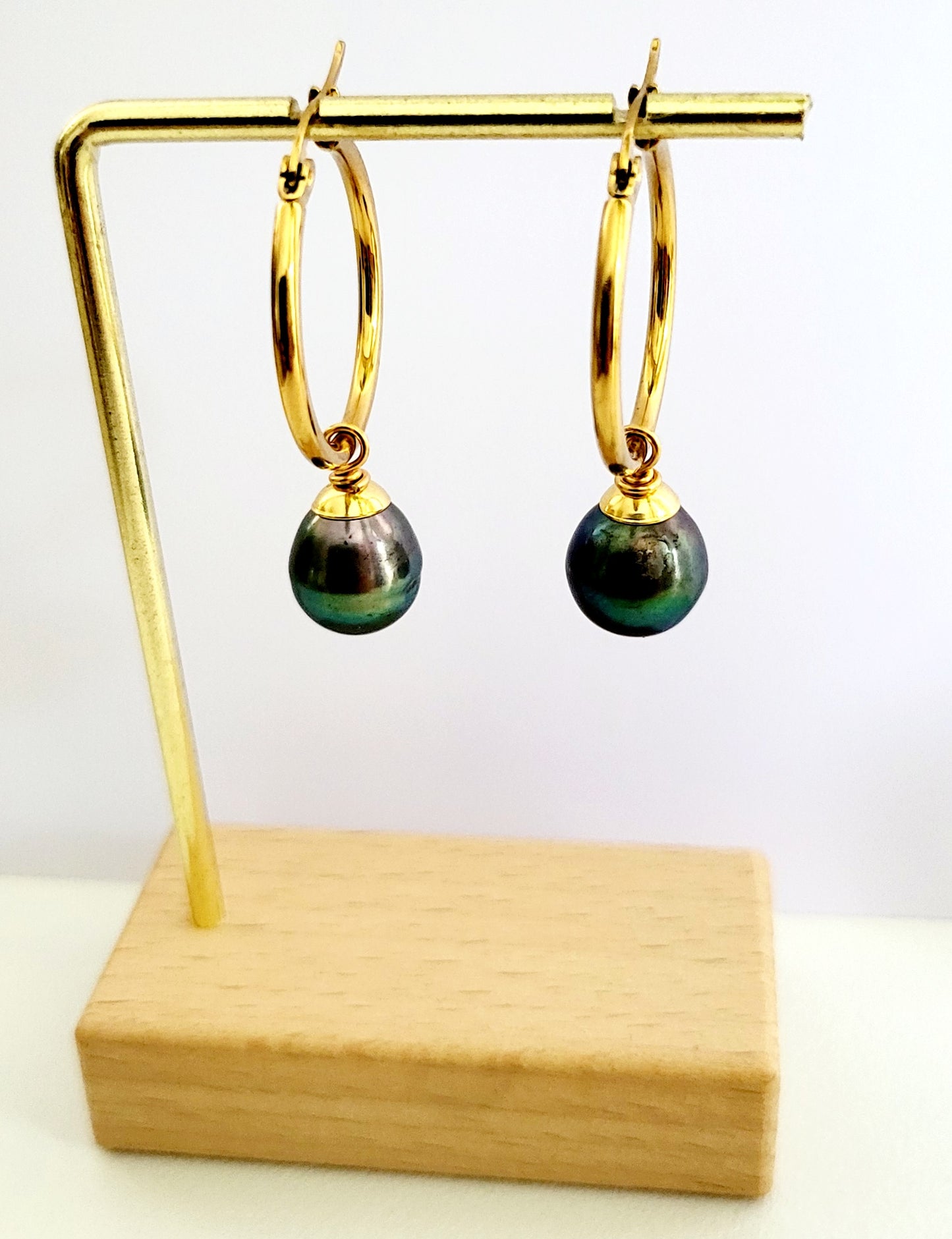 Leilani - Genuine Tahitian Pearl Earrings (10-14mm)