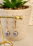 SILIVA - Silver Natural Freshwater Pearl Set - With 14k GF