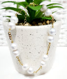 RITANI - DOUBLE NATURAL WHITE PEARL BRACELET