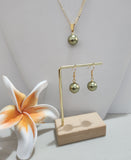 TWINA - Premium Green Pistachio Swarovski Pearl Set