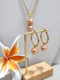 CALYN - Champagne Premium Swarovski Pearl Set