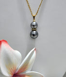 Double Black Premium Swarovski Pearls Set