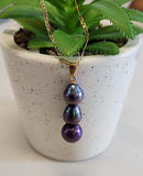 Purplish Premium Freshwater Pearls Necklace