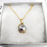 Half Caged: Genuine & Authentic Tahitian Pearl Necklace