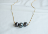 MILA - AUTHENTIC TAHITIAN PEARL (10-12MM) NECKLACE (14K GOLDFILLED)