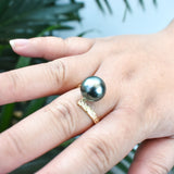 TEORA - A-GRADE TAHITIAN PEARL RING