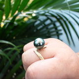 TEORA - A-GRADE TAHITIAN PEARL RING