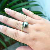 TEORA - A-GRADE TAHITIAN PEARL RING