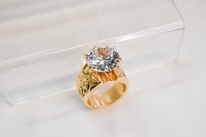 AVAIMOANA - GOLDFILLED CZ DIAMOND RING