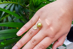 Hibiscus Single Pearl Ring - MULTICOLOUR VARIETY