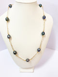 LEILANI - (10-12mm) Genuine Tahitian Pearl Necklace