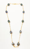 LEILANI - (10-12mm) Genuine Tahitian Pearl Necklace