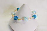 KAIRA - BLUE GEMSTONE GOLDFILLED BRACELET