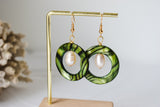 LILLIA GREEN - Multicolour Variety - Natural Black and White Pearl Earrings