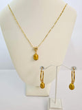 NATURAL SUNRISE - Gold Freshwater Pearl Set