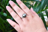 NAVAEH - Tahitian Pearl With 925 DUO SILVER Ring