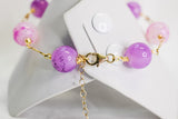 KEHLARA - PURPLE GEMSTONE GOLDFILLED BRACELET