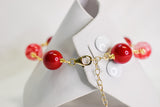 KIM - RED GEMSTONE GOLDFILLED BRACELET