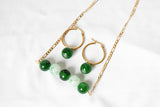 SAGE GEMSTONE HORIZ SET - (GOLDFILLED)