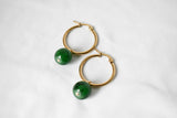 SAGE #3 GREEN GEMSTONE SET - GOLDFILLED