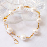 SOFIA - NATURAL WHITE BAROQUE PEARL BRACELET