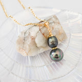 Marita - New Gold-Filled Gorgeous Tahitian Blending with Swarovski Pearl Set