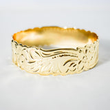 Sinavai - Solid Gold-filled Hawaiian Engraved Bangle