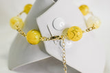 KALI - YELLOW GEMSTONE GOLDFILLED BRACELET