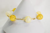 KALI - YELLOW GEMSTONE GOLDFILLED BRACELET