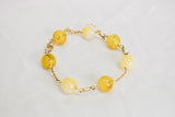 KALI - YELLOW GEMSTONE GOLDFILLED BRACELET